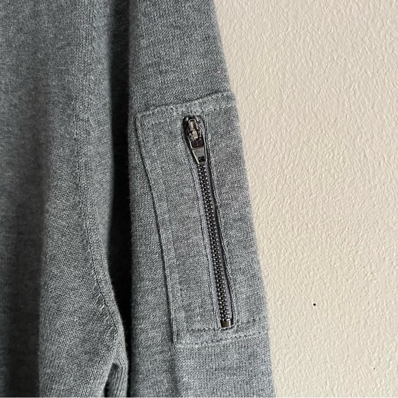 DKNY Men’s Quarter Zip Grey Sweater Size L - Picture 6 of 9